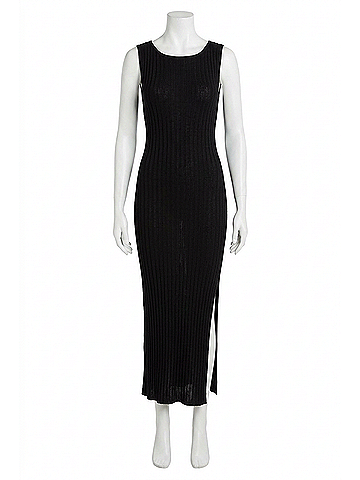 Bec & Bridge Amelie Knit Midi Dress in Black (view 1)