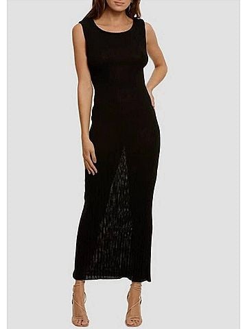 Bec & Bridge Amelie Knit Midi Dress in Black (view 2)
