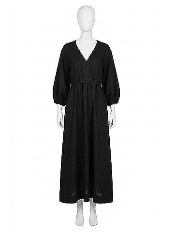 Bec & Bridge Cynthia V Maxi Dress in Black (view 1)