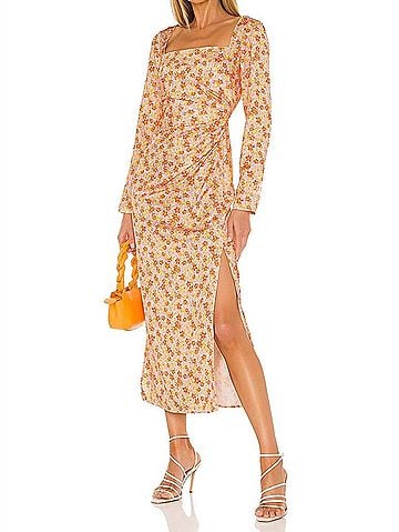 Significant Other Amour Midi Dress in Marigold (view 2)