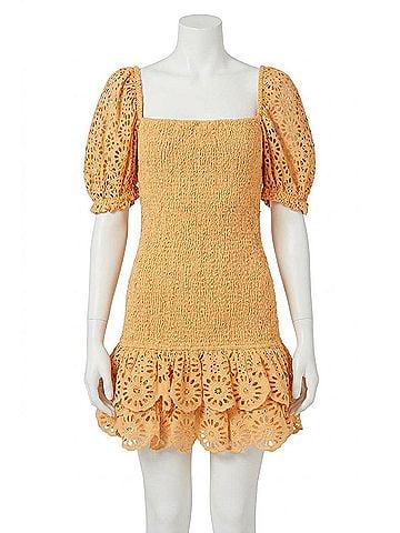 Significant Other Elsa Mini Dress in Tangerine (view 1)
