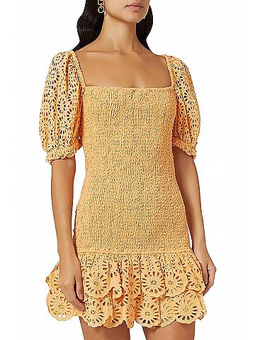 Significant Other Elsa Mini Dress in Tangerine (view 2)