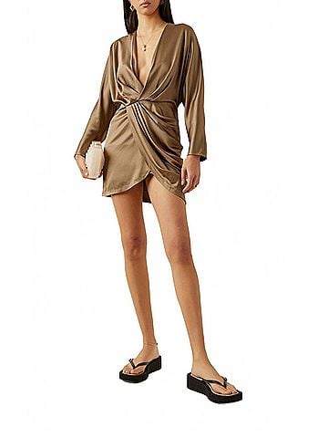 Significant Other Samara Mini Dress in Sage (view 2)