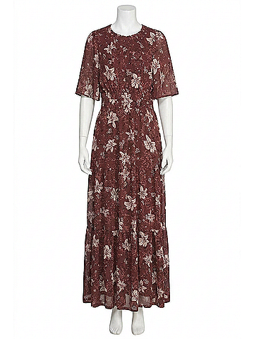 She + Sky Westwood Dress in Burgundy (view 1)