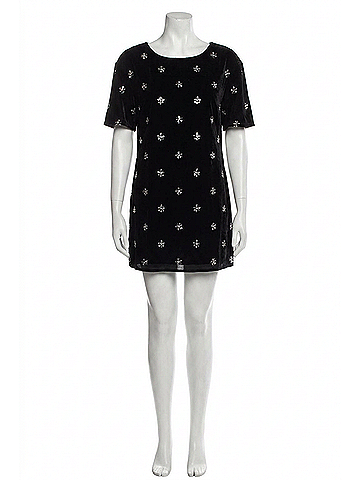 Show Me Your Mumu Tina Flashy Flower Dress in Black (view 1)