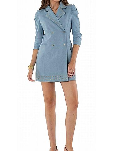 Emily McCarthy Bradshaw Dress in Blue (view 2)