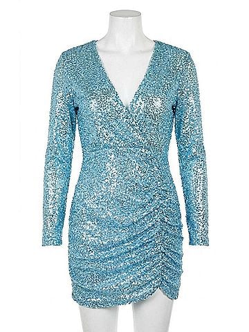 Show Me Your Mumu Party Hop Dress in Frosty Blue (view 1)