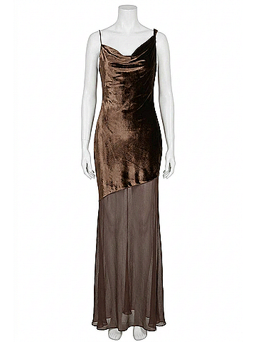 STAUD Beaton Maxi Dress in Dark Chocolate (view 1)