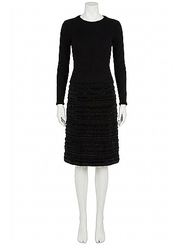 Nic + Zoe All The Trimmings Twirl Dress in Black (view 1)