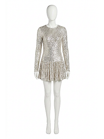 Show Me Your Mumu Zelda Mini Dress in Silver (view 1)
