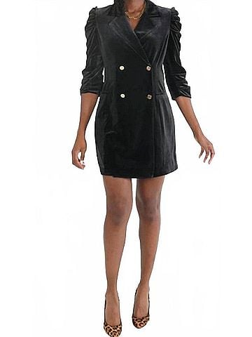Emily McCarthy Bradshaw Blazer Dress in Silent Night (view 2)