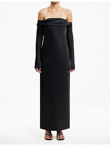 Significant Other Nadia Long Sleeve Maxi Dress in Black (view 2)