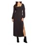 Chaser Solid Black Smocked Long Dress in Phantom Size S - photo 2