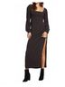 Chaser Solid Black Smocked Long Dress in Phantom Size S - photo 6