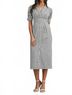 Mable Stripes Blue Bianca Dress in Blue Stripe Size L - photo 2