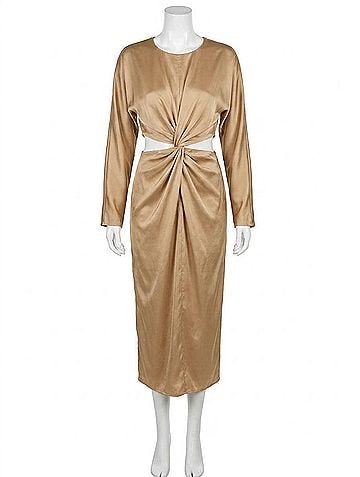 Mable Ruby Dress in Beige (view 1)