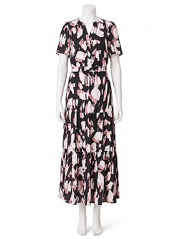 Nic + Zoe Spring Shadow Daydream Dress in Black Multi (view 1)