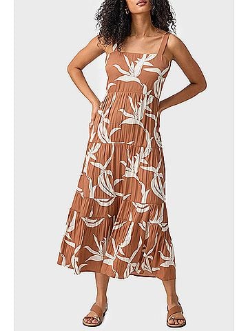 Sanctuary Watching Sunset Tiered Midi Dress in First Bloom (view 2)