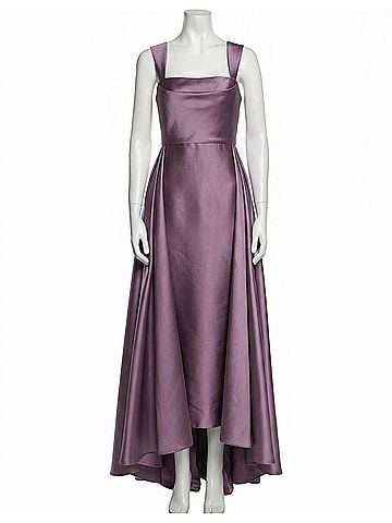 Theia Zendaya Mikado Walk Through Gown in Chrome Lavender (view 1)