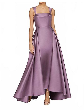 Theia Zendaya Mikado Walk Through Gown in Chrome Lavender (view 2)