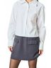 Endless Rose Solid White Val Collared Dress in White Size S - photo 6