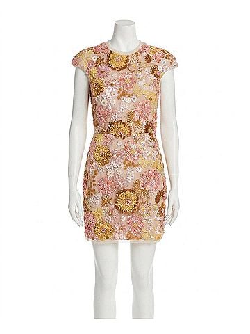 Allison Aria Dress in Blush Multi (view 1)