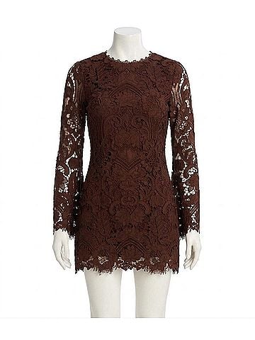Allison Daisey Dress in Chocolate Brown (view 1)