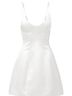 Brandon Maxwell 100% Silk White Cocktail Dress Size 10 - photo 3