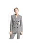 Theory Plaid Black Gray White Blazer Size 8 - photo 1