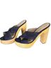 Veronica Beard 100% Suede Floral Solid Brown Blue Mule/Clog Size 9 1/2 - photo 9