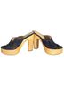 Veronica Beard 100% Suede Floral Solid Brown Blue Mule/Clog Size 9 1/2 - photo 8