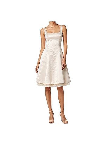 BCBGMAXAZRIA Pleated Sheath Dress Cocktail Dress (view 1)