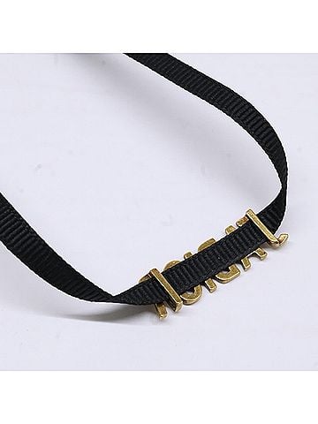 Christian Dior Christian Dior J'ADIOR choker, gold and black, for women. (view 2)