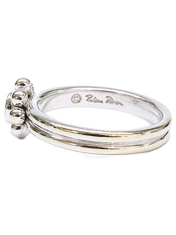 Tiffany & Co. TIFFANY&Co. Tiffany 750WG Ball Flower Diamond Ring, White Gold, Women's Ring (view 2)