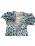 Rococo Sand Print Blue White Casual Dress Size S - photo 11