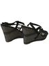 Fergalicious Print Black Ivory Wedges Size 10 - photo 2