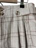 Sundance Plaid Tan Brown Linen Pants Size 6 - photo 3