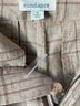 Sundance Plaid Tan Brown Linen Pants Size 6 - photo 6