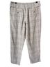 Sundance Plaid Tan Brown Linen Pants Size 6 - photo 2