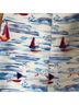 Flagpole Print Blue White Casual Dress Size M - photo 5