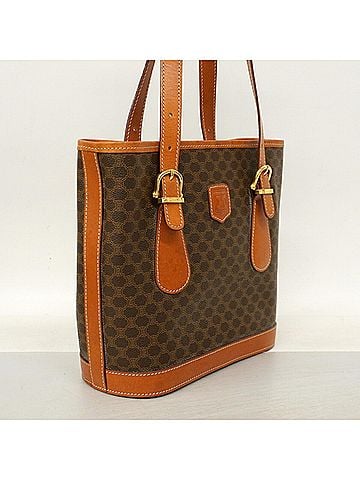 Céline Celine Macadam Tote Bag, Brown, Women's (view 2)