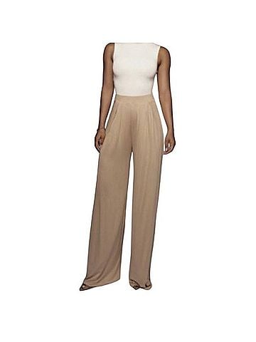 JLUXLABEL Wide Leg High-Rise Pleated Pants Casual Pants (view 1)