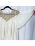 Floreat 100% Polyester Floral Tan Short Sleeve Blouse Size 4 - photo 4