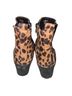 Boohoo Animal Print Brown Black Boots Size 7 - photo 2
