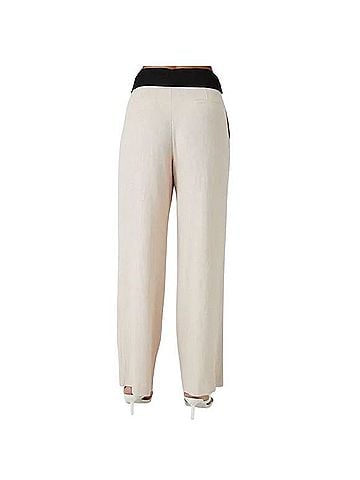 Forever 21 Belted Striaght leg linen pants Casual Pants (view 2)