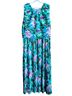 Ulla Popken Floral Blue Green Pink White Cocktail Dress Size 30 - photo 12