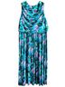 Ulla Popken Floral Blue Green Pink White Cocktail Dress Size 30 - photo 2