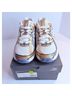 New Balance Solid White Gold Silver Blue Sneakers Size 10 1/2 - photo 3