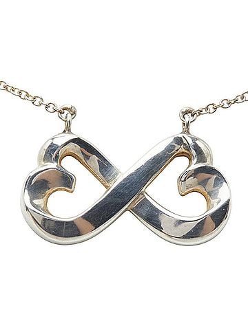 Tiffany & Co. Tiffany & Co. Double Loving Heart Necklace, SV925 Silver, Women's. (view 2)