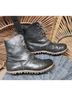 Cydwoq 100% Leather Black Ankle Boots Size EU 37 - photo 4